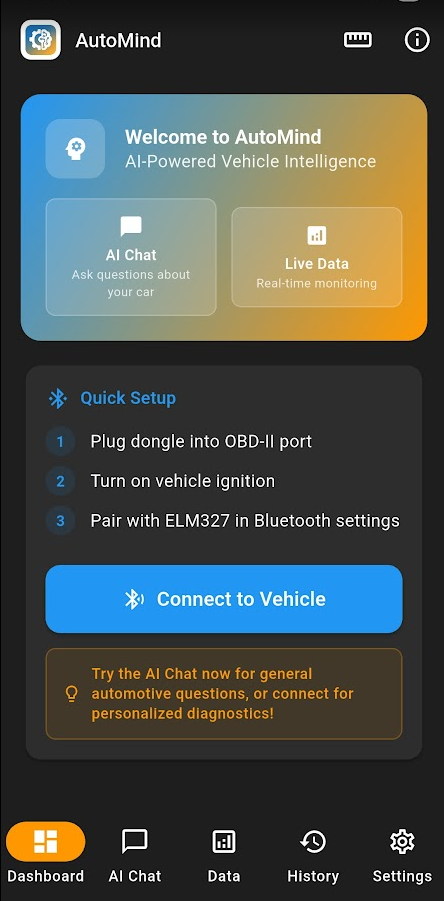 AutoMind Dashboard